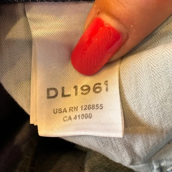 DL1961 NWT SZ 30 Emilee straight DL Vintage ultra‎ high rise Bedford blue jeans - Picture 10 of 16